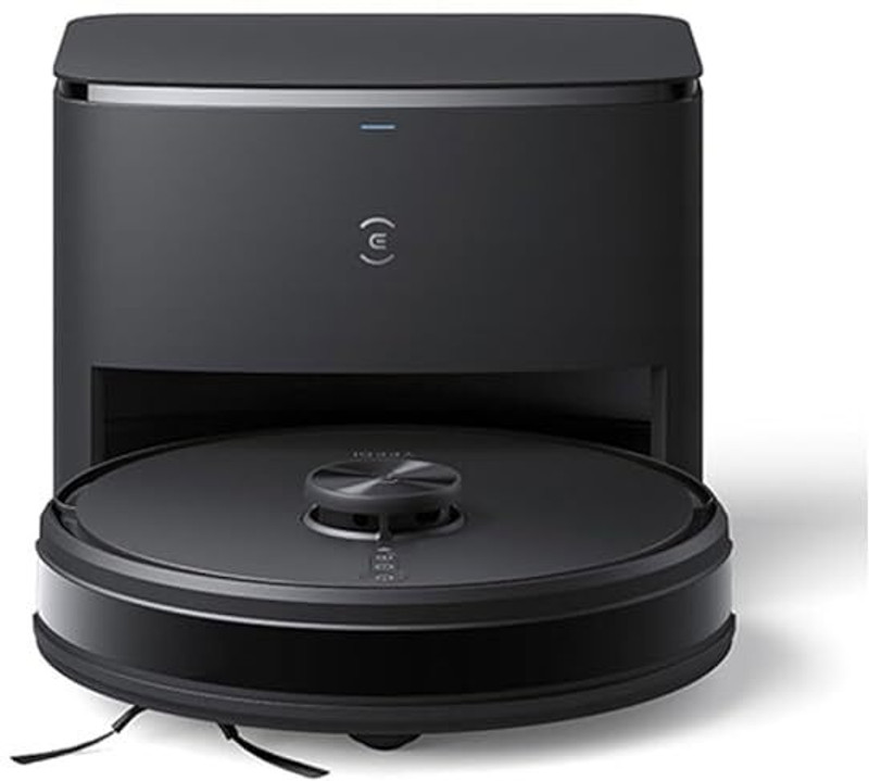 ECOVACS Y1 Pro Plus Robotic Floor Cleaner with 2 in 1 Mopping and Vacuum (WiFi Connectivity, Google Assistant and Alexa) Black