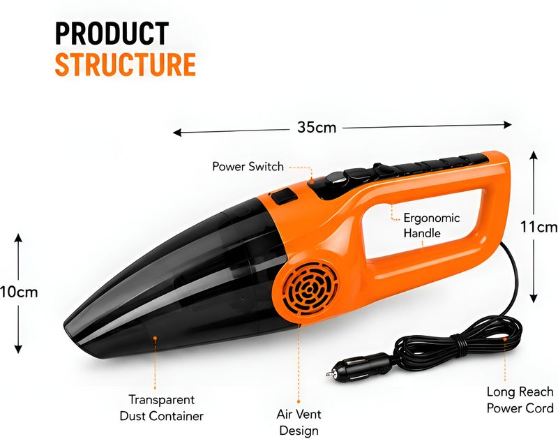ORNOTA Powerful Turbo Max Portable Vacuum - Image 6