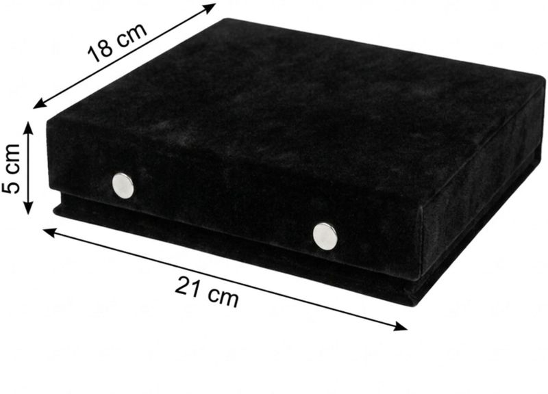 COLMI Foldable Earring Organizer Box with Mirror (Black, 12 Pairs) - Image 8