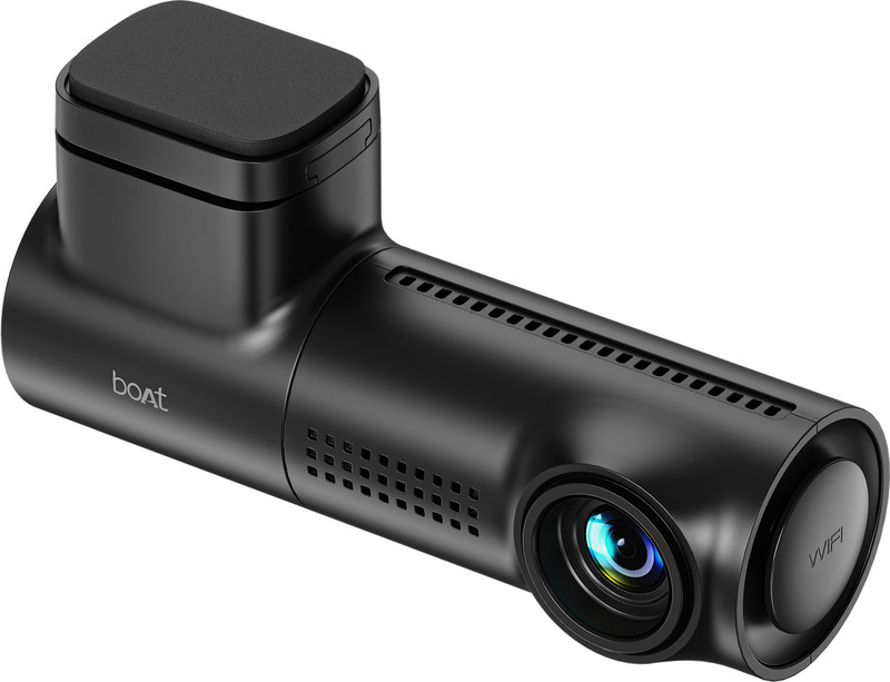 boAt Hive Dashcam E1,1296P Full HD, G-Sensor Recording, Low Light Vision, App Support In-car Camera System 1 Camera, 1296p