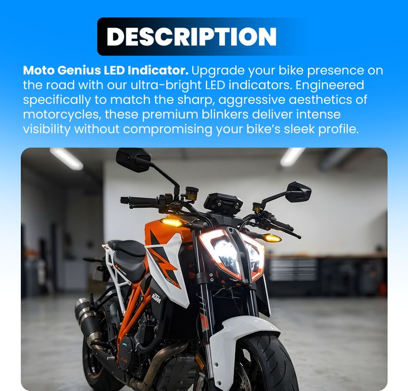 Moto Genius Side LED Indicator Light for KTM - Image 4