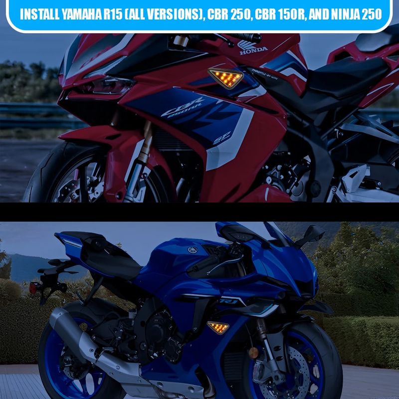 Moto Genius Side LED Indicator Light for Yamaha, Honda, Kawasaki - Image 6