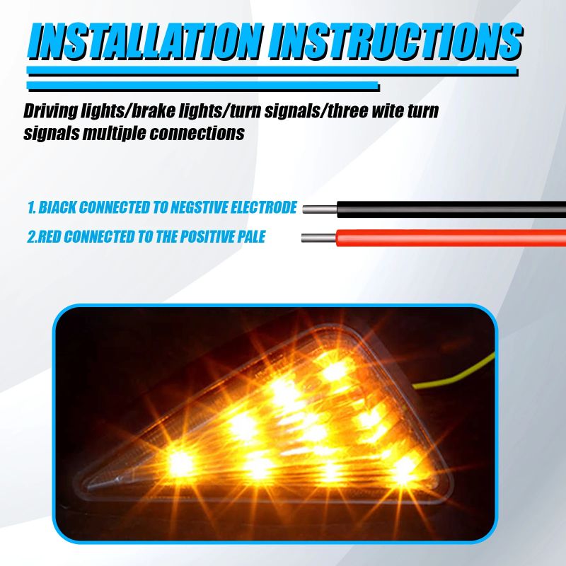 Moto Genius Side LED Indicator Light for Yamaha, Honda, Kawasaki - Image 3