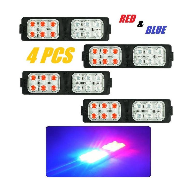 TRYFLY Tail LED Police Red Blue Light for Bike License Plate - Image 5