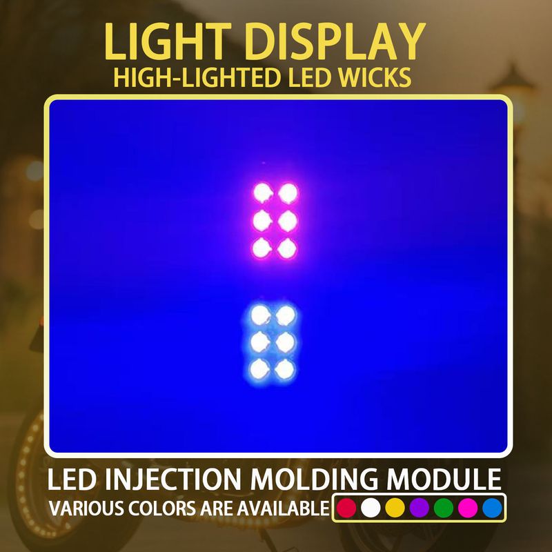 TRYFLY Tail LED Police Red Blue Light for Bike License Plate - Image 8