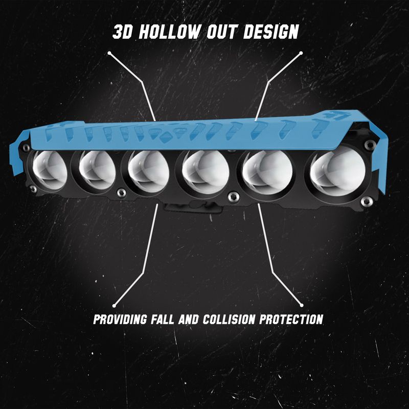 automunk Six Lens LED Fog Light White Yellow Flashing - Image 6