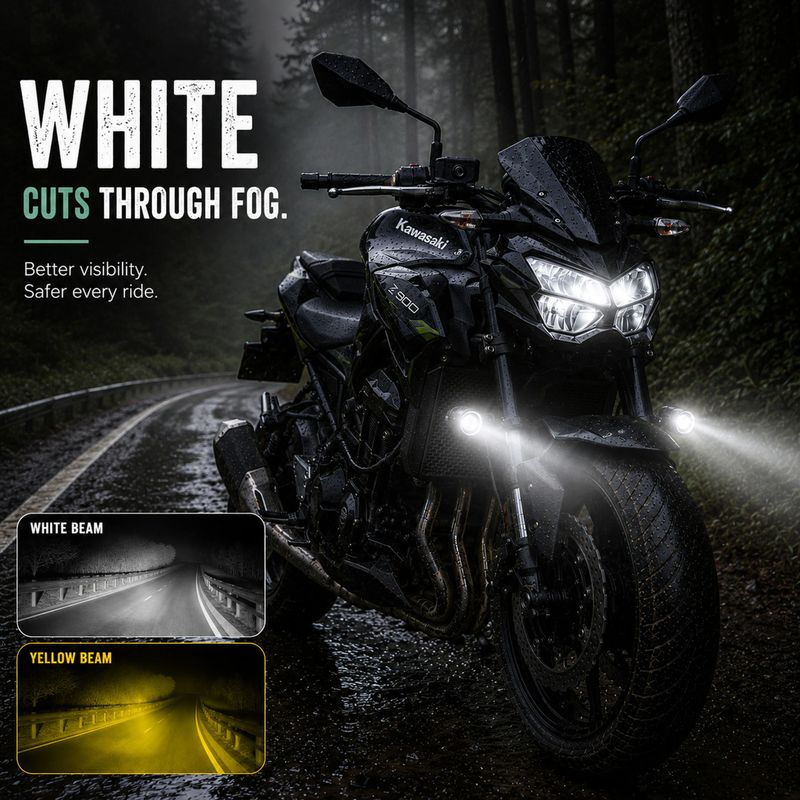automunk LED Fog Light for Universal Bike, Car - Image 3