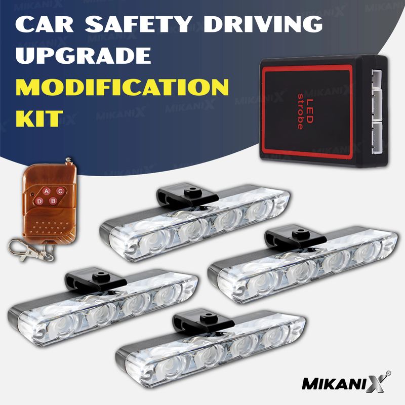 BRXR Car PCR LED Strobe Light Kit with Wireless Remote - Image 6