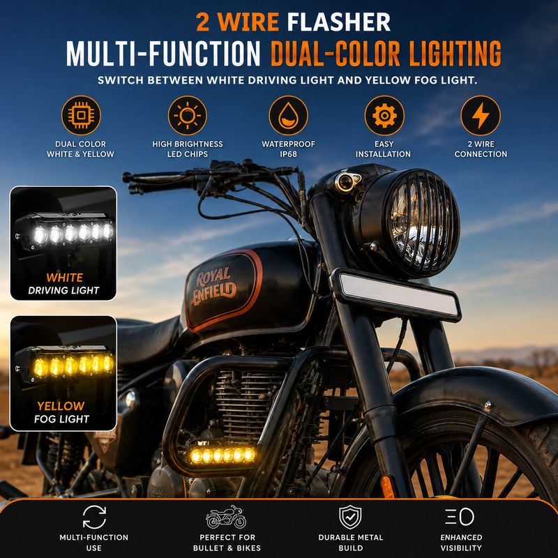 automunk 6 LED Auxiliary Fog Light - Image 3