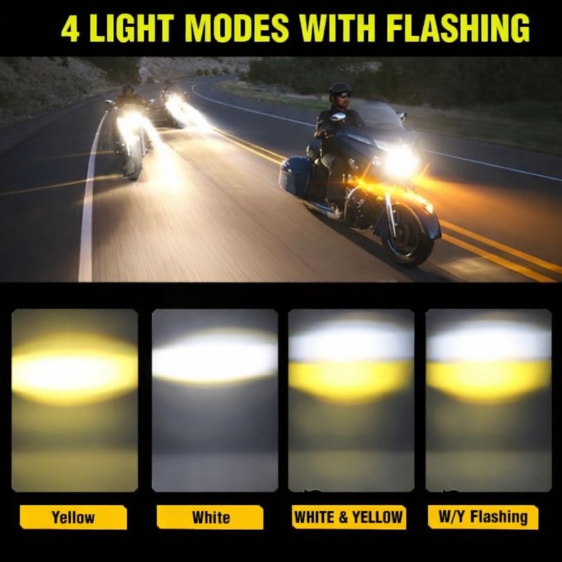 Favoto 6 Lens Motorcycle Fog Lamps - Image 3