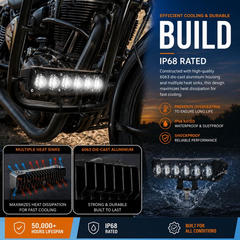 automunk 6 LED Auxiliary Fog Light - Image 4