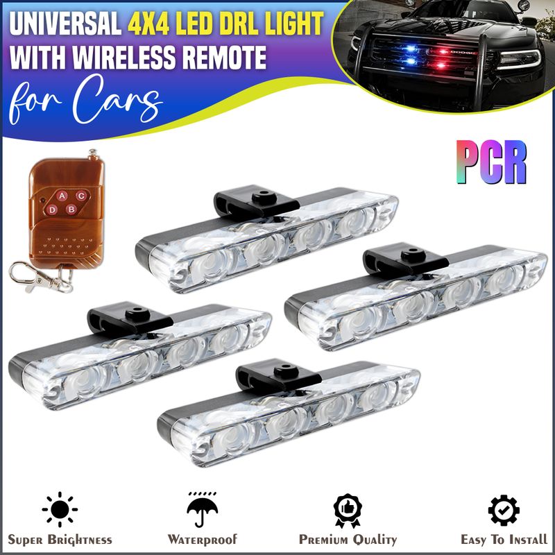 BRXR Car PCR LED Strobe Light Kit with Wireless Remote - Image 2