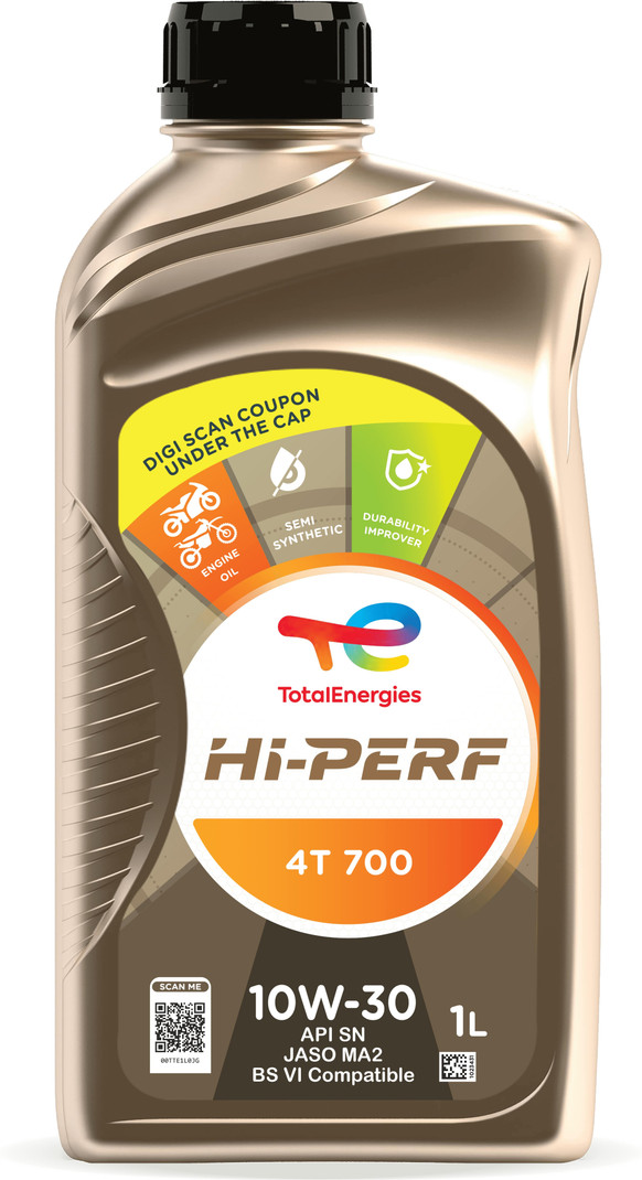 Total Energies Hi-PERF 700 10W-30 Synthetic Blend Engine Oil 1 L