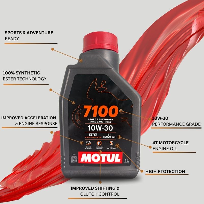 Motul 7100 10W-30 Full-Synthetic Engine Oil 1L - Image 6