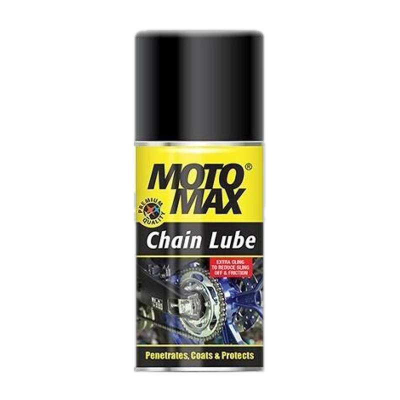 Motomax Chain Lube Spray to prevent breakage in Bikes and Cars Chain Lube Aerosol Spray | Lubrication & Corrosion protection Chain Oil 100 ml, Pack of