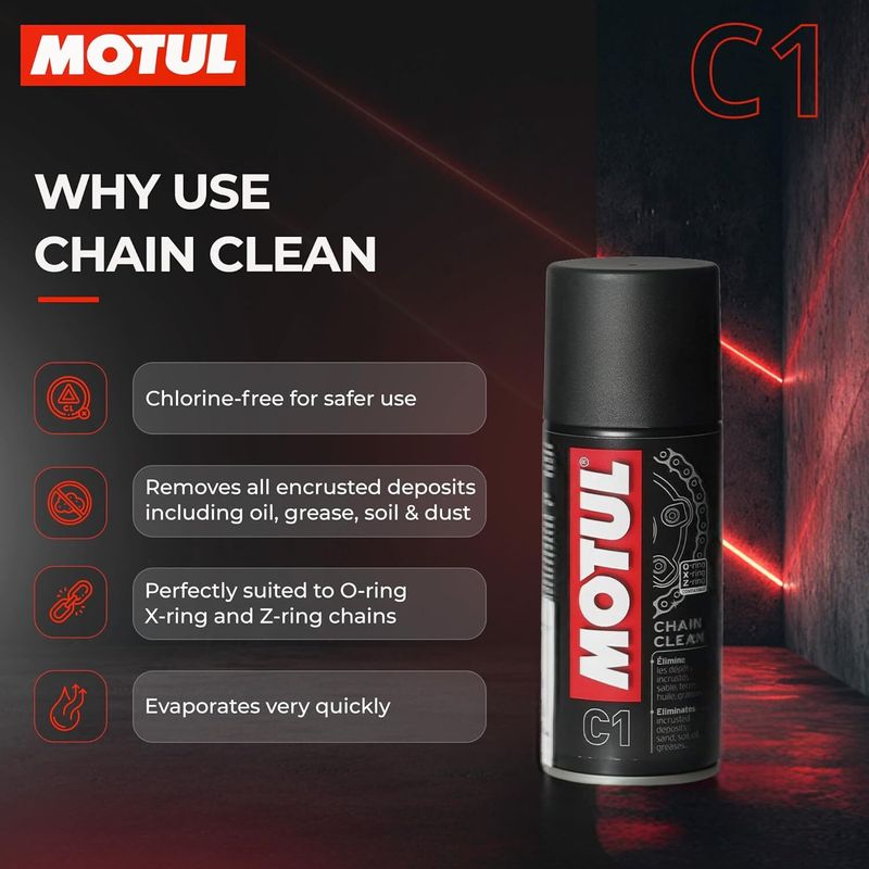 MOTUL C1 C2 Combo Clean & Lube Road Chain Oil - Image 3