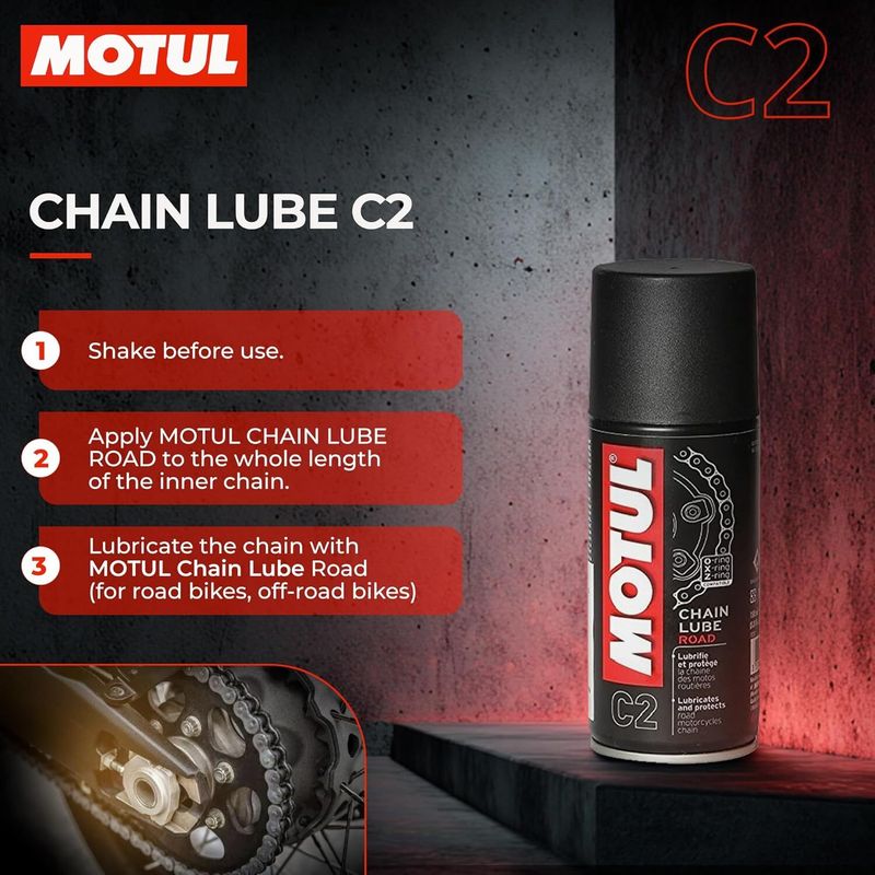 MOTUL C1 C2 Combo Clean & Lube Road Chain Oil - Image 5