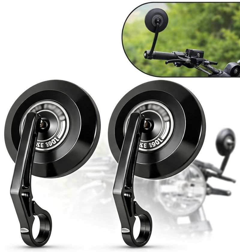 Hisa Enterprises Manual Rear View Mirror for Royal Enfield Hunter - Image 3