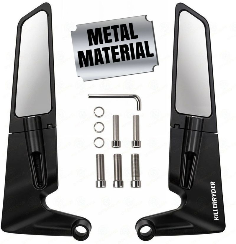 KILLERRYDER Universal Manual Rear View Mirror for Bike - Image 2