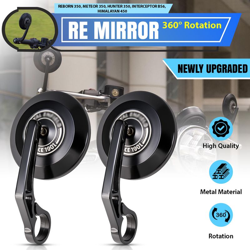 Otoroys Manual Rear View Mirror for Royal Enfield - Image 2