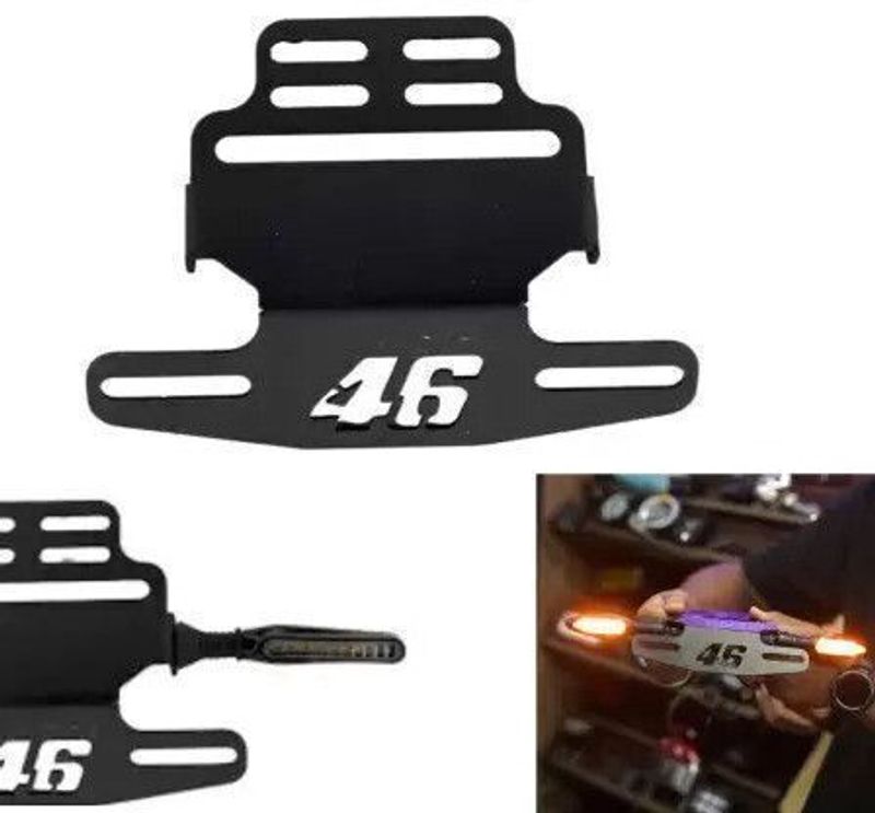 Aambe Traders Motorcycle CNC Number Plate 46 Frame Holder - Image 3