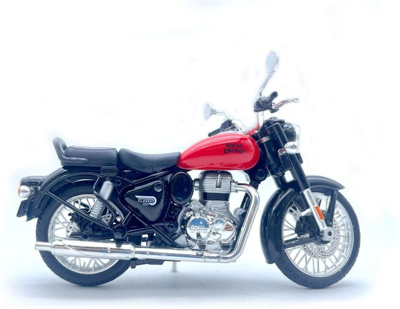HANAL Royal Enfield Classic Bullet Push & Pull Toy (Multicolor) - Image 5