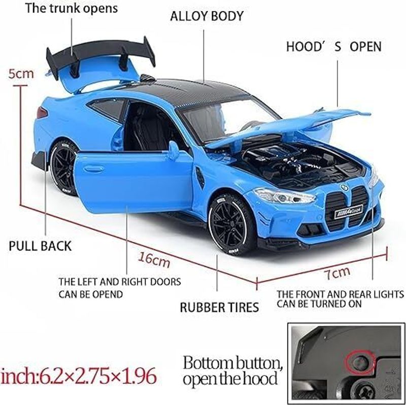 Ragiluxe BWM-4 Sports Car 1:32 Scale Model - Image 3