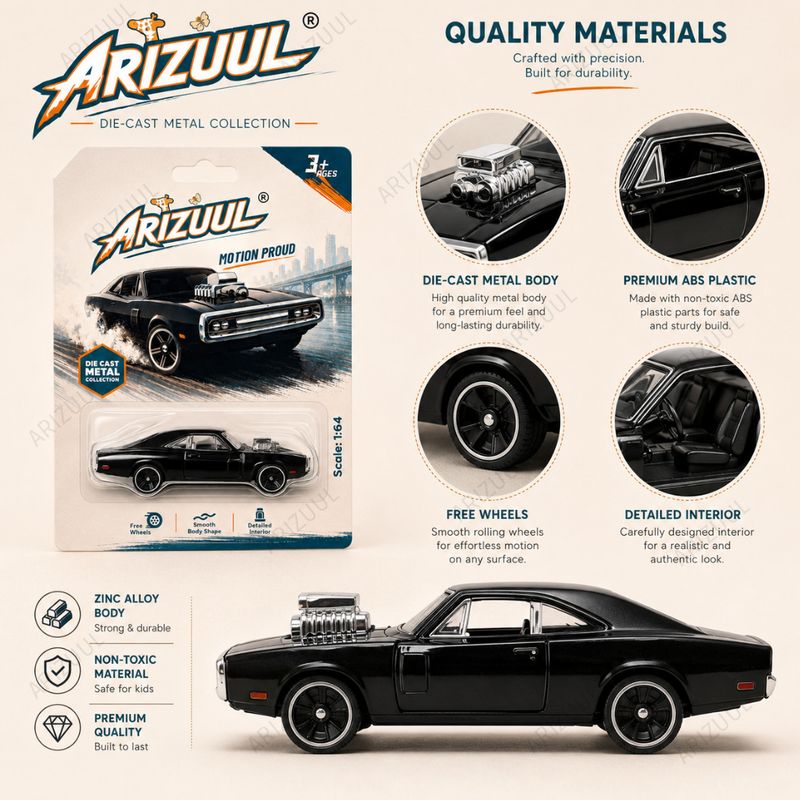 Arizuul Mini Sports Car Metal Collectible Toy - Image 4