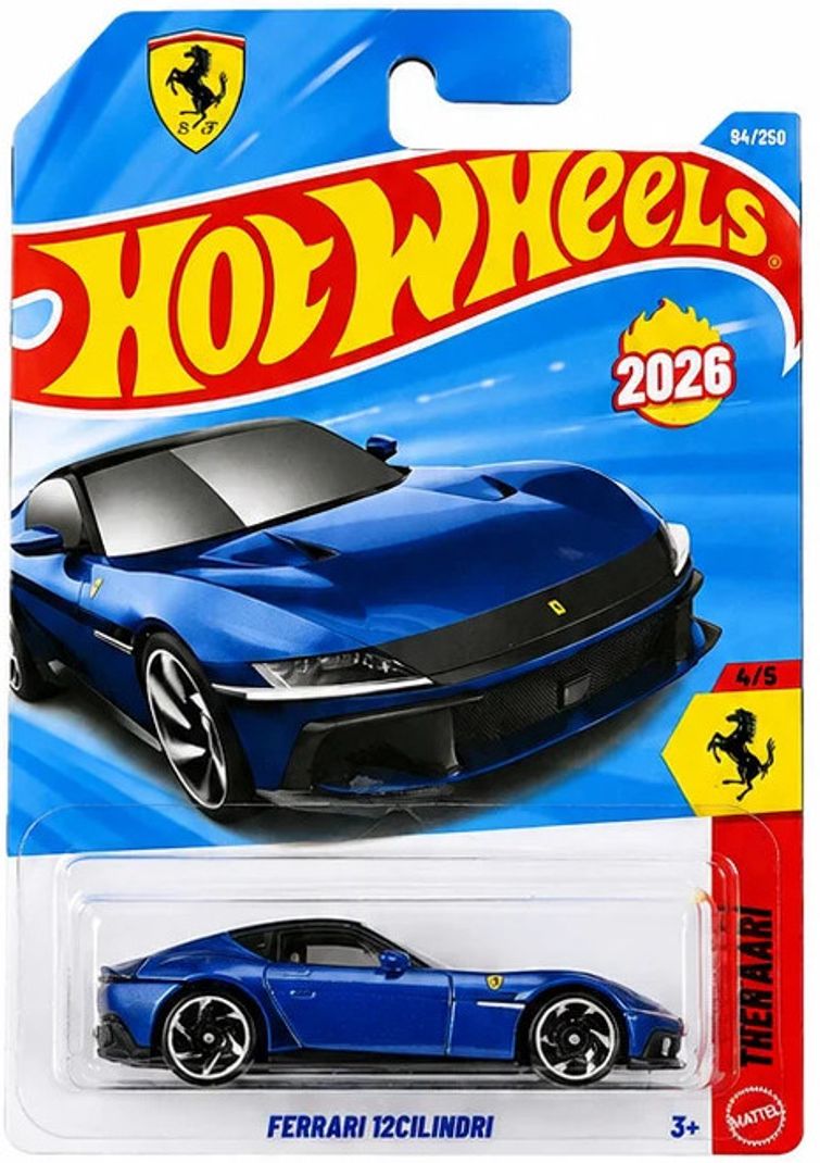 Hot Wheels Ferrari 12 cilindri Blue - Image 2