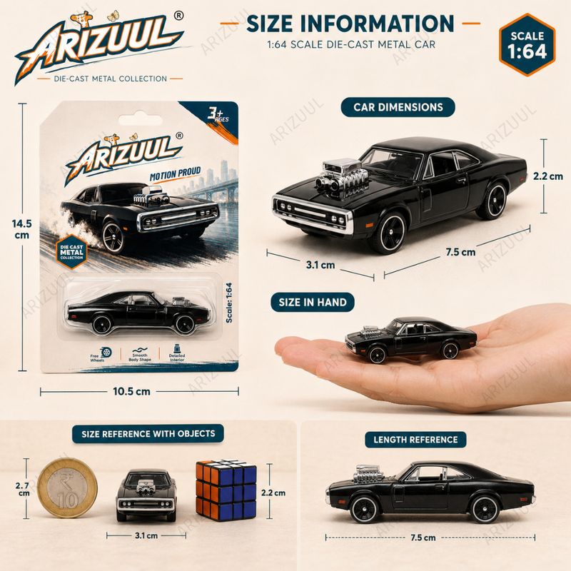 Arizuul Mini Sports Car Metal Collectible Toy - Image 5
