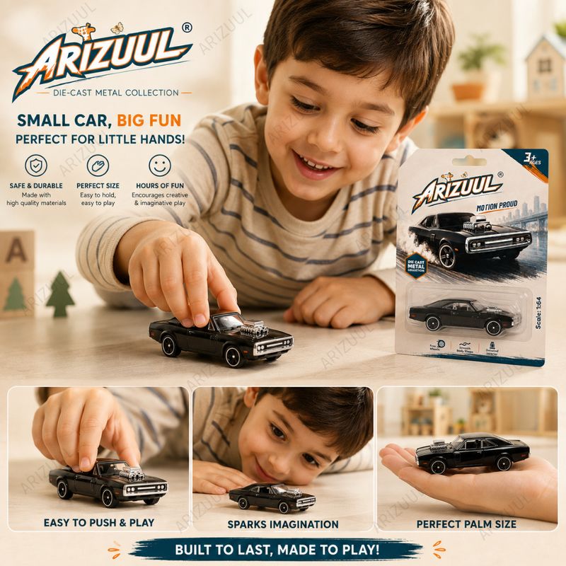 Arizuul Mini Sports Car Metal Collectible Toy - Image 6