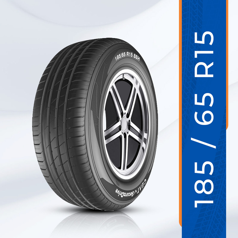 CEAT Secura Drive 4 Wheeler Tyre (185/65 R15 88H, Tube Less)