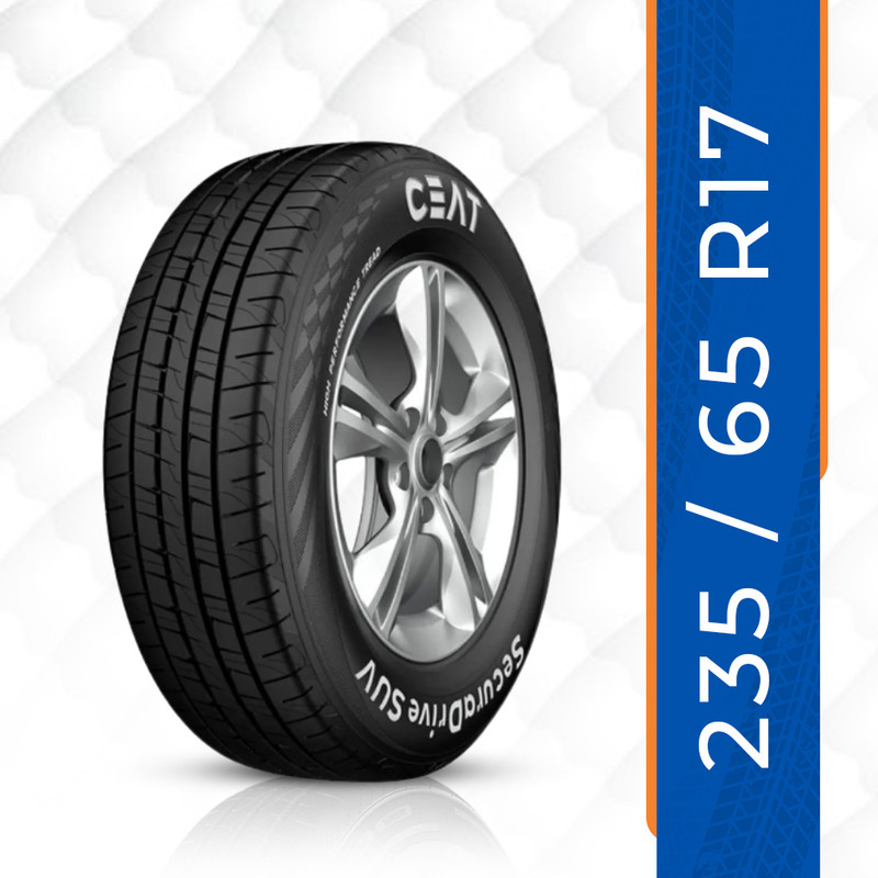CEAT 235/65 R17 SecuraDrive SUV TL 104H 4 Wheeler Tyre 235/65 R17, Tube Less