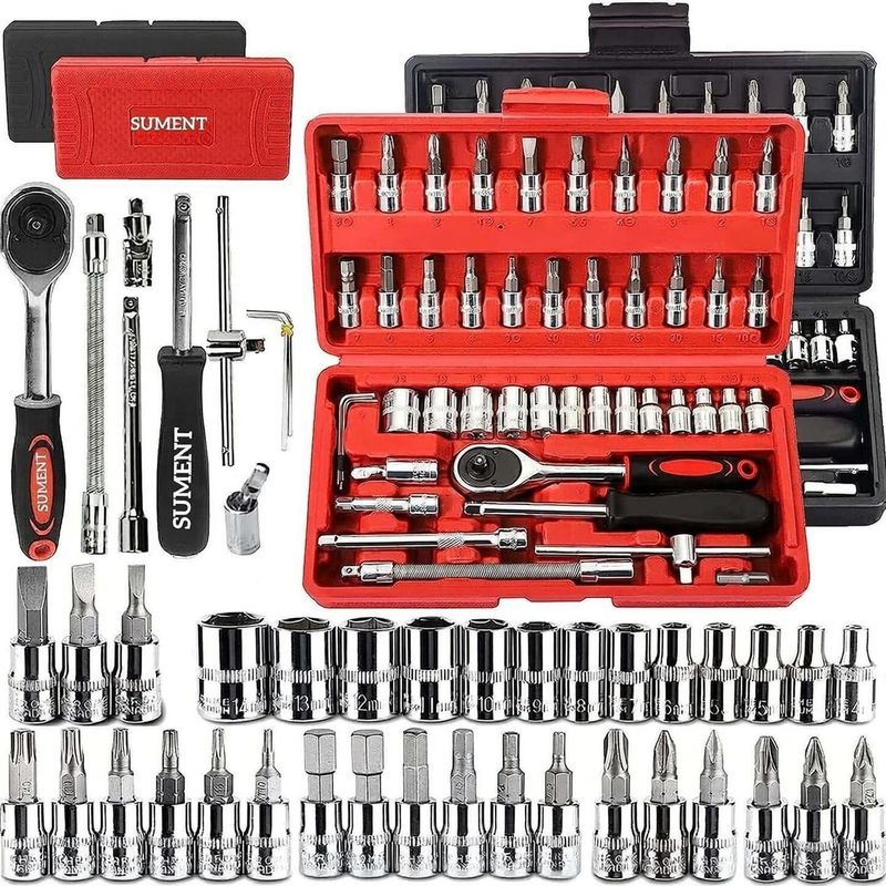 Yugam 46 Pc Tool Set with Ratchet Socket Wrench Kit - Image 2