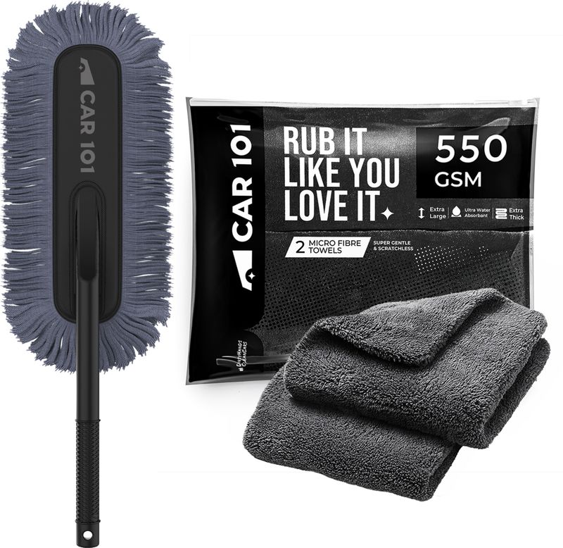 Car 101 Microfiber Vehicle Duster (Pack of 2, 550 GSM) - Image 2