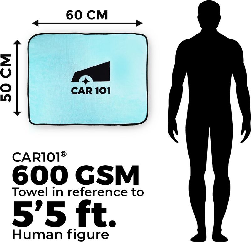 Car 101 Microfiber Vehicle Washing Cloth 600 GSM - Image 6
