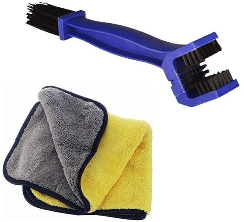 QNJL Nylon Plastic Vehicle Chain Cleaner Brush (Pack of 1) - Image 2