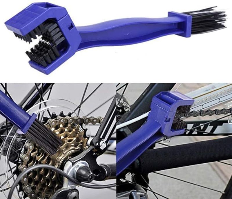 QNJL Nylon Plastic Vehicle Chain Cleaner Brush (Pack of 1) - Image 3