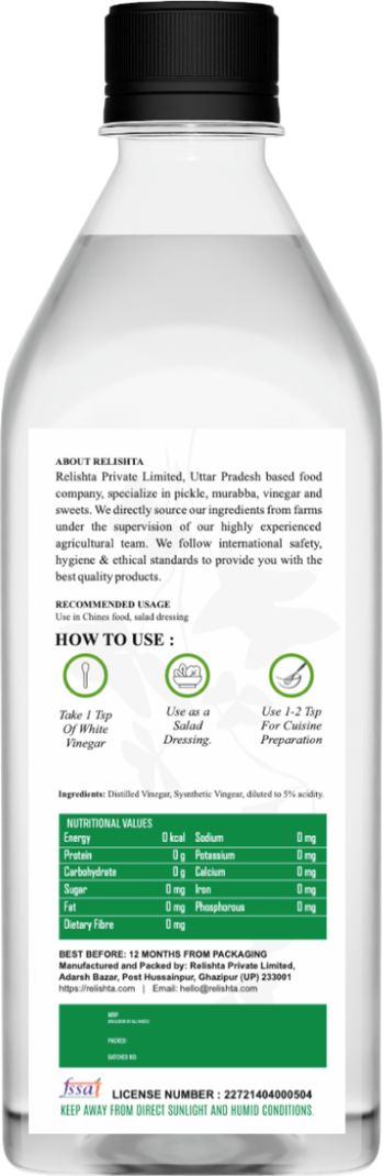 Relishta White Vinegar 500 ml - Image 3