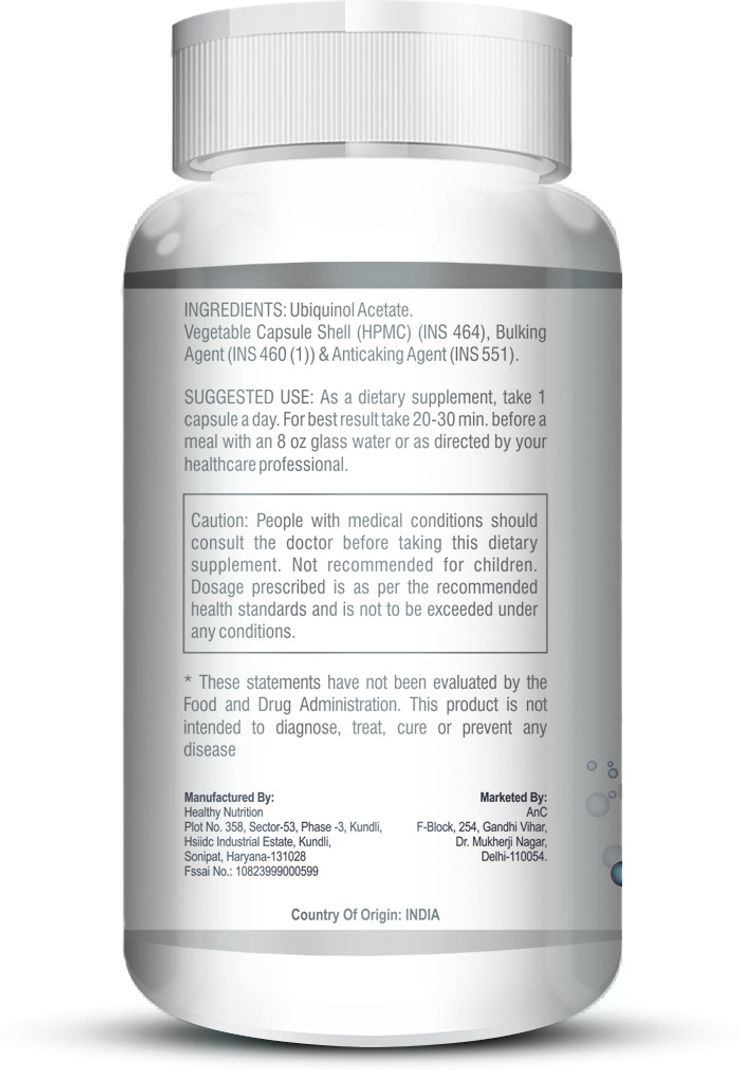 ANC Ubiquinol Acetate 90 Capsules - Image 4