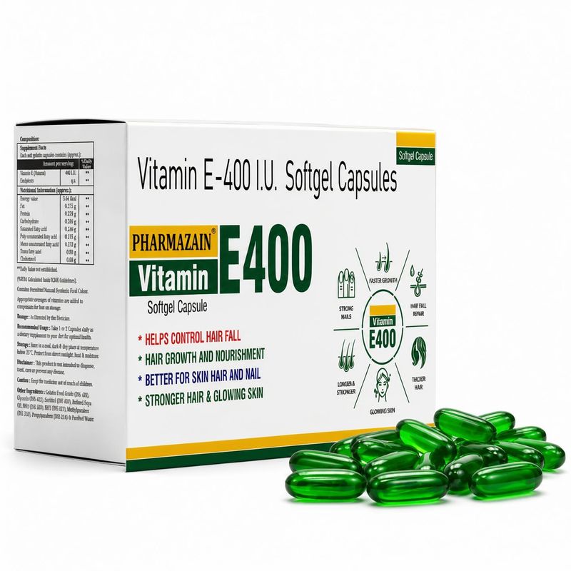 PHARMAZAIN Vitamin E 400 Capsules - Image 2