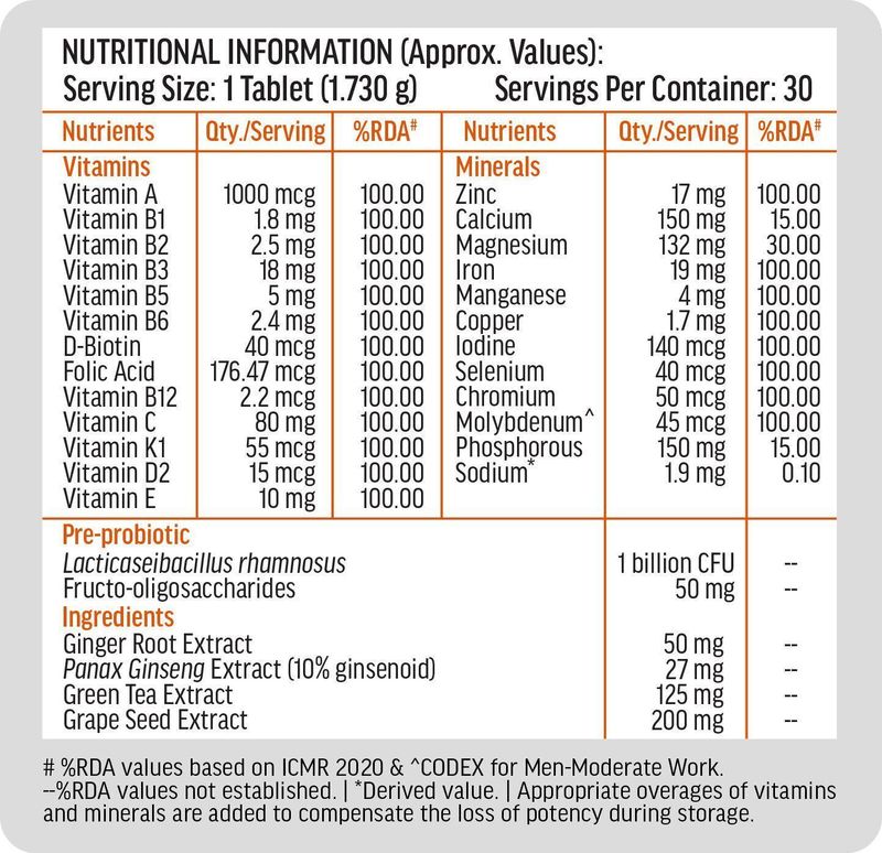 hk vitals Multivitamin Plus Women + Men 60 Tablets - Image 6