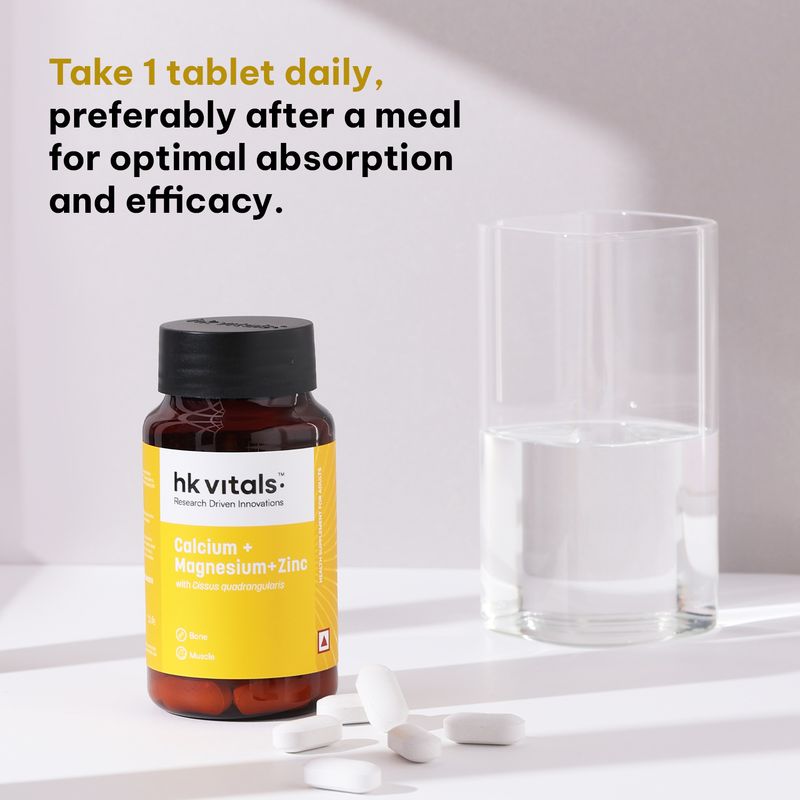 hk vitals Calcium Magnesium & Zinc 60 Tablets - Image 5
