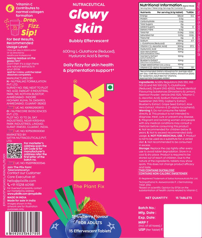 Glowy Skin Bubbly Effervescent 600mg - Image 3