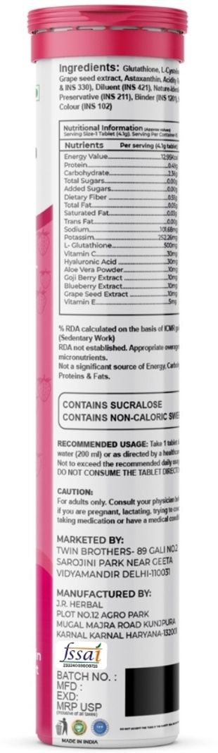 Dr.TrueSkin Glowy Skin Glow Supreme Effervescent Tablet 15 Count - Image 4