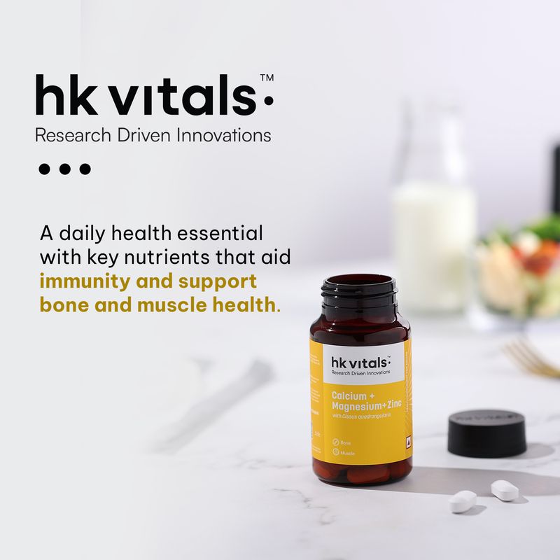 hk vitals Calcium Magnesium & Zinc 60 Tablets - Image 3