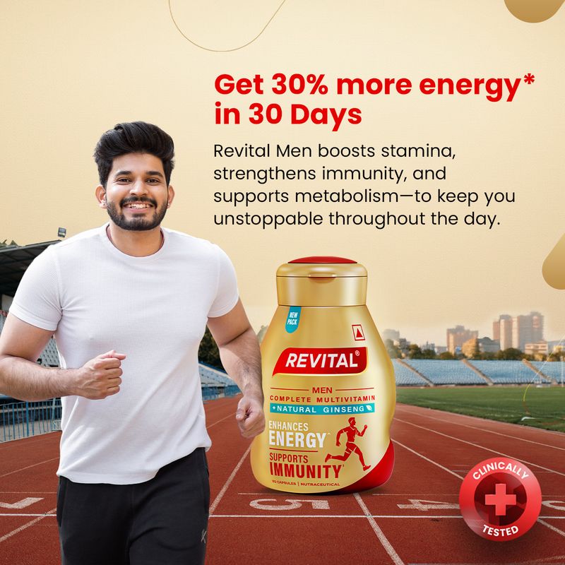 Revital H Multivitamin For Men With Natural Ginseng, 10 Vitamins - Image 5