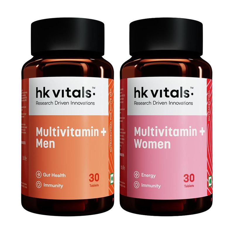 hk vitals Multivitamin Plus Women + Men 60 Tablets - Image 2