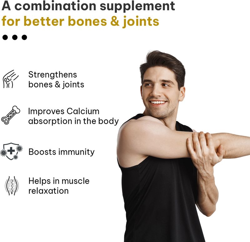 hk vitals Calcium Magnesium & Zinc 60 Tablets - Image 4