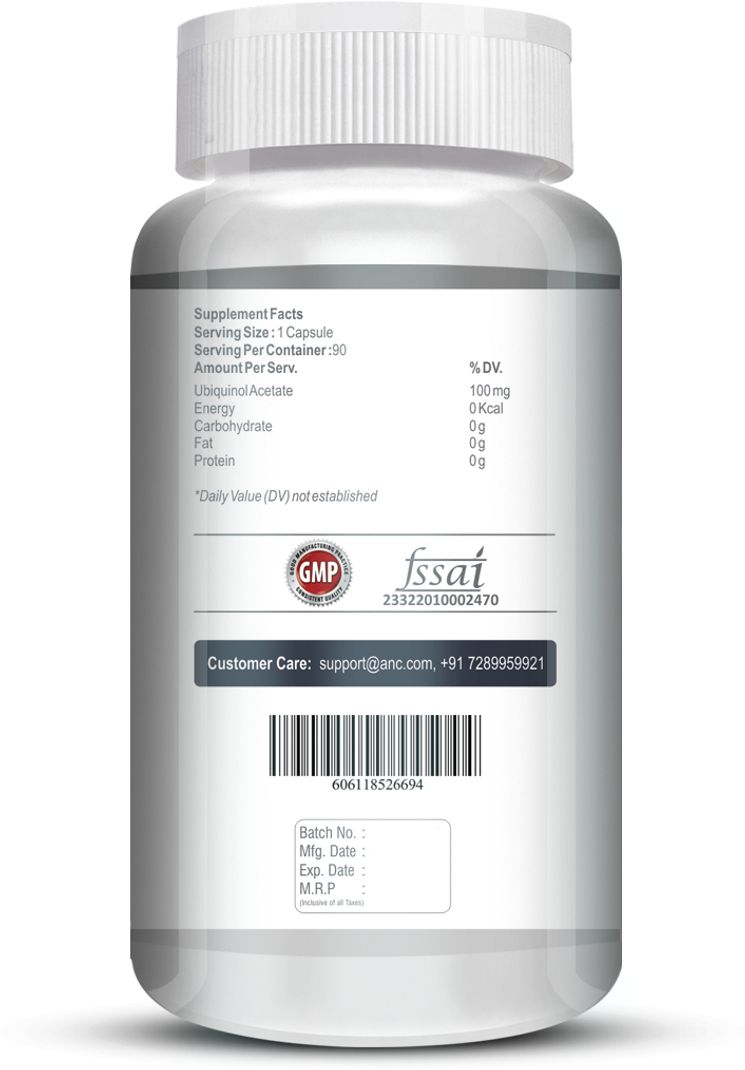 ANC Ubiquinol Acetate 90 Capsules - Image 5